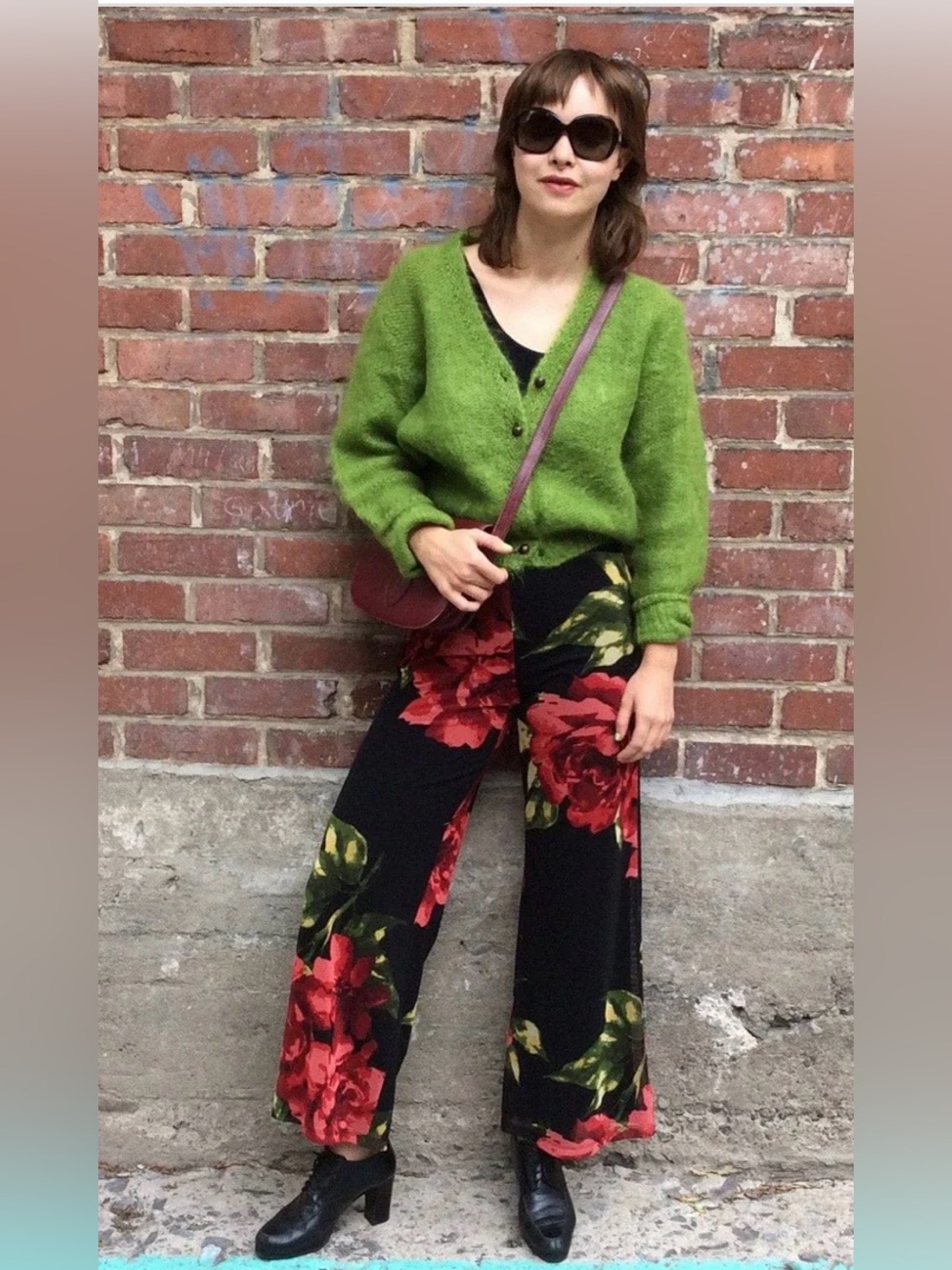 Frank Lyman Floral Print Wide-Leg Palazzo Pants